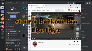 STORROR PARKOUR PRO LIVE QampA [upl. by Halyk]