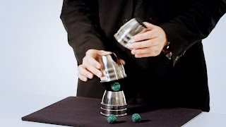 How to Do the Classic Cups amp Balls Trick  Magic Card Flourishes [upl. by Brigida]