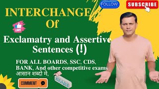 Interchange of exclamatory and assertive sentences transformation [upl. by Corrie]