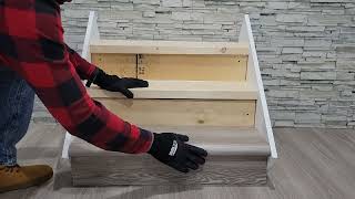 Easy way to install vinyl stair nosing on your stairs You can do it [upl. by Romulus926]