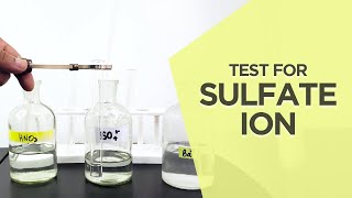 Qualitative analysis of Sulfate ion  The Real Chemist [upl. by Schiro852]