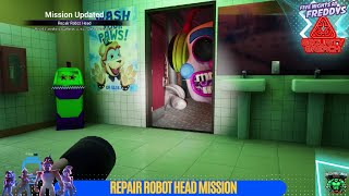 Repair Robot Head Mission in Five Nights at Freddys Security Breach walkthrough [upl. by Bronnie]