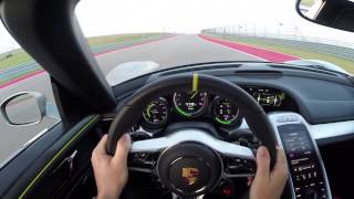 Porsche 918 Spyder Hot Lap with Patrick Long [upl. by Min]