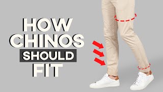 How Chinos SHOULD Properly Fit  A SIMPLE GUIDE FOR THE MODERN FIT [upl. by Anoiek]