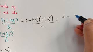 centre of curvature curvature problem 1 differential calculus [upl. by Hans]