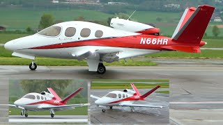 Futuristic Jet Cirrus Vision SF50 G2 Landing amp TakeOff at Bern in Switzerland [upl. by Aekim]