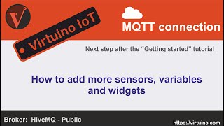 Virtuino IoT  How to add more topics variables and widgets [upl. by Shurlocke]