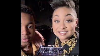 RavenSymoné amp Issac Ryan Brown Talk “Avengers Endgame” 2019 [upl. by Immot]