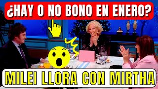 😭Enero 2024❗ NO HAY BONOS a Jubilados❓ Mirta se Emociona y Llora Con Mirtha Legrand EN VIVO [upl. by Ahdar]