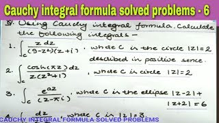 Cauchy integral formula solved problems  6 [upl. by Fital]