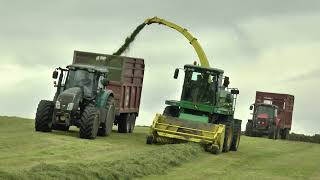 Silage 24 John Deere 740 Self Propelled on steep ground with views 20 05 2024 [upl. by Clarissa]