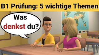 Mündliche Prüfung Deutsch B1  Gemeinsam etwas planenDialog  5 wichtige Themen  sprechen Teil 3 [upl. by Giacopo]