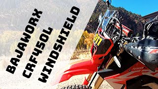 Bajaworx Honda CRF450L Windshield And BOOM  One Step Closer A Rally  Adventure Bike  Review [upl. by Notlim]