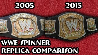 WWE Spinner Belt 2005 vs 2015 Replica Comparison [upl. by Bradski]