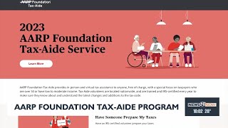 AARP Foundations TaxAide Program helps out anyone aged 50 and older with filing taxes [upl. by Aihsetan]