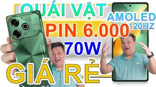 Mở hộp Tecno Pova 6 QUÁI THÚ PIN 6000 MAH SẠC 70W AMOLED 120HZ 108MP LOA KÉP [upl. by Htir758]