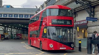 FRV Go Ahead London Route 11 Waterloo  Fulham Broadway New Routemaster LT59 LTZ 1059 [upl. by Idurt]