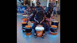 Fremont Street Experience The Pack drumline [upl. by Hasseman]