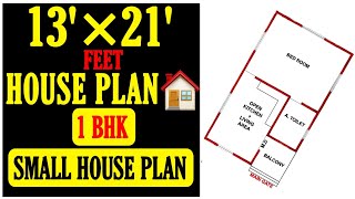 13 x 21 HOUSE PLAN  1 BHK GHAR KA NAKSHA  SMALL HOUSE DESIGN  Build My Home [upl. by Arait901]