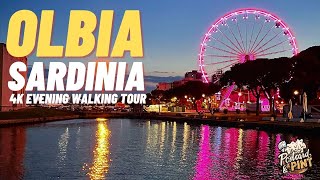 Olbia  Sardinia  Italy  4K Evening Walking Tour [upl. by Lledyr457]