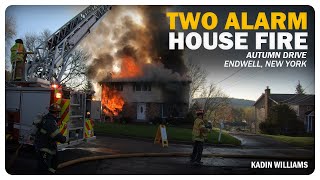 Autumn Drive Two Alarm House Fire Endwell NY [upl. by Ivad]