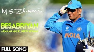 BESABRIYAAN Video Song mashup MSDhoni  Hindi Edited By Tej Varun [upl. by Sorvats]