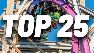 Top 25 Roller Coasters in Florida [upl. by Ennairam]