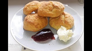 How to make easy delicious LEMONADE Scones 3 ingredients [upl. by Fortunna]