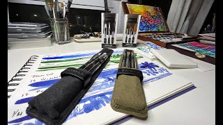 Best Travel Watercolor Brushes Escoda Versatile vs Ultimo Set Review [upl. by Ainslee232]