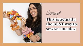 The EASIEST Scrunchie Tutorial Ever No Pattern Needed [upl. by Anpas]