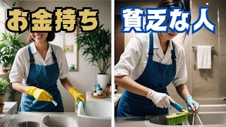 【風水】 トイレ掃除がこんなに違う！お金持ちと貧乏な人の違い 5選 [upl. by Rosalynd]