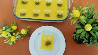 Limonlu Yaz Tatlısı  Serinleten Pratik Fırınsız Sütlü Tatlı  Lemon Dessert For Summer [upl. by Ahsemak]