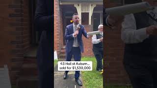 Incredible auction at 43 Hall st Auburn  sold for 1530000…super fast bidding sold auction [upl. by Anrim670]