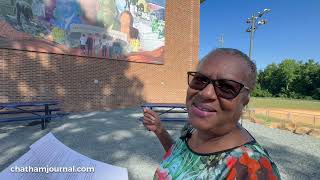 Mary Nettles talks about the mural at George Moses Horton Middle School  62124 [upl. by Eannej]