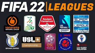 FIFA 22  NEW LEAGUES  CONFIRMED POTENTIAL amp WISHLIST [upl. by Aninaig]