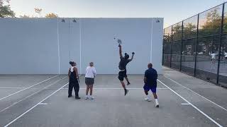 Paddleball at LCC Charlene amp Rigo vs Liz amp Mike 2 games [upl. by Asira231]