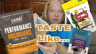 Laird Performance Mushrooms Review Herbal Coffee Teeccino Dandy Blend MUD\WTR [upl. by Sanyu]