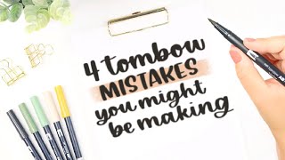 TOMBOW LETTERING TIPS  I made these mistakes amp now you dont have to [upl. by Spiros]