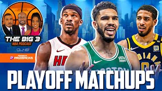 Pacers or Heat Who is a HARDER Matchup for Celtics w Josue Pavon  BIG 3 NBA Podcast [upl. by Repmek]