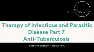 Therapy of Infectious and Parasitic Disease Part 7 [upl. by Slack]