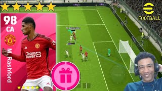 RASHFORD 98 MUITO PERFEITO EU POSSO PROVAR no eFootball 2024 Mobile [upl. by Lesab741]