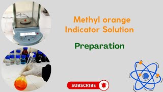 Methyl orange indicator solution 004 wv  Preparation [upl. by Mindi]