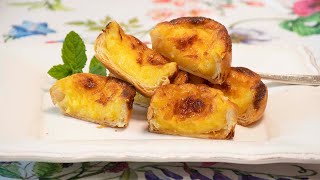 PASTELES DE NATA RÁPIDOS COCINA PORTUGUESA [upl. by Halik875]