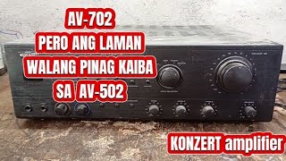 KONZERT AMPLIFIER AV702 NO SOUNDS HOW TO REPAIR [upl. by Yager]