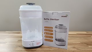 GROWNSY Baby Bottle Sterilizer Review amp Tutorial [upl. by Sidwel]