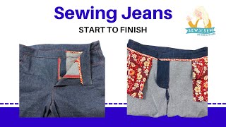 Sewing Jeans Start to Finish [upl. by Collen]