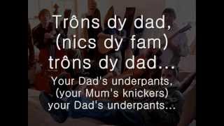 Trons dy Dad  Gwibdaith Hen Frân geiriau  lyrics [upl. by Annaes]