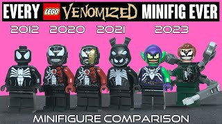 COMPARISON EVERY VENOMIZED LEGO Marvel Minifigure Ever Made 2012  Present [upl. by Iznil]