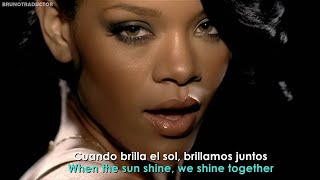 Rihanna  Umbrella ft JayZ  Lyrics  Español  Video Official [upl. by Ahsil66]