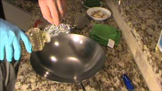 How To Season A Carbon Steel Wok [upl. by Ylrebmyk]